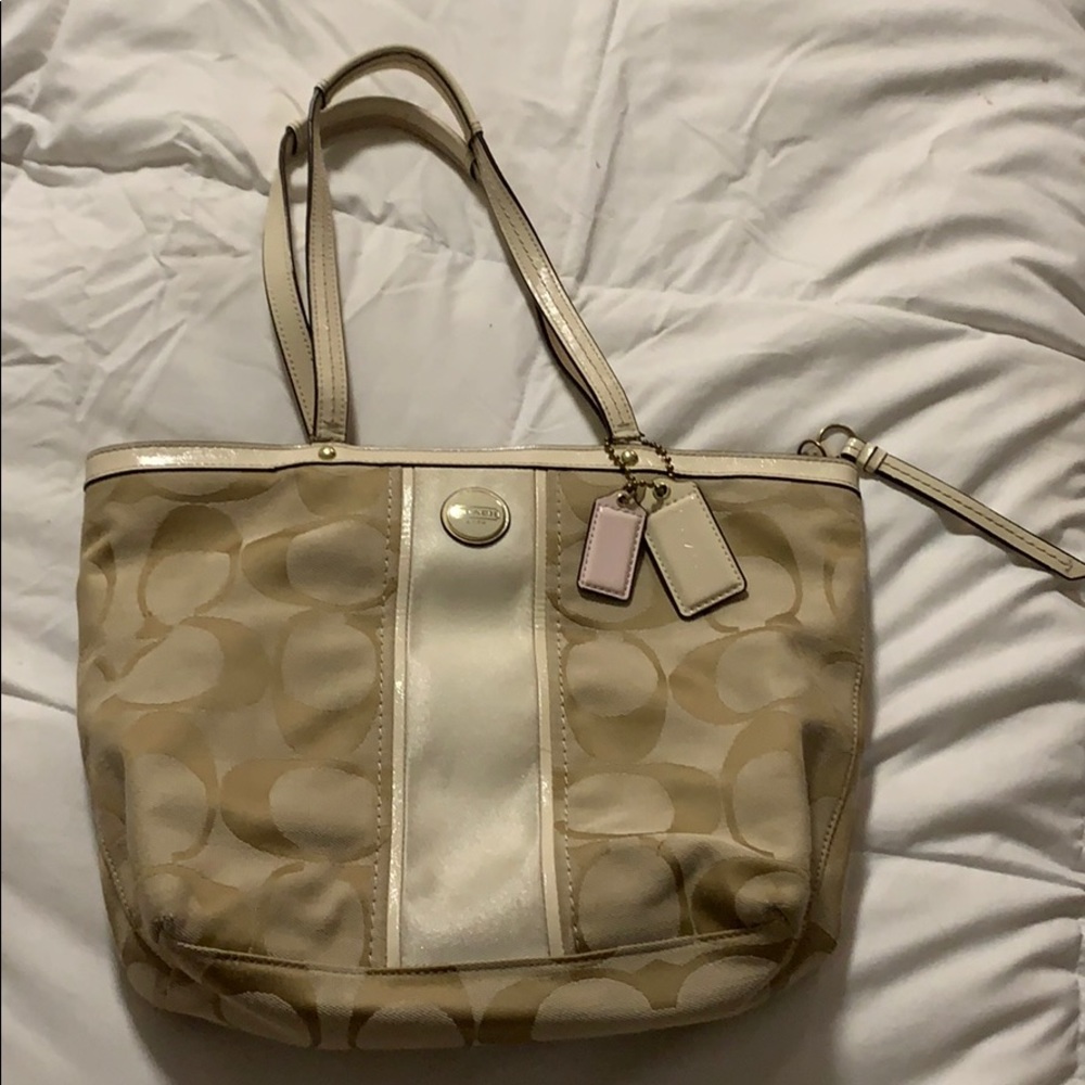 Coach Stripe Tote